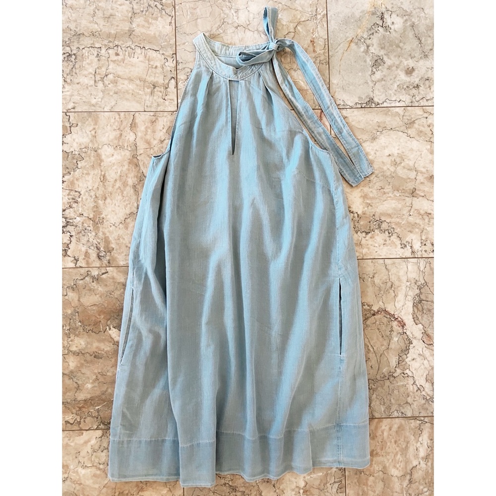 J Brand Halter Casual Dress with Hidden Pockets